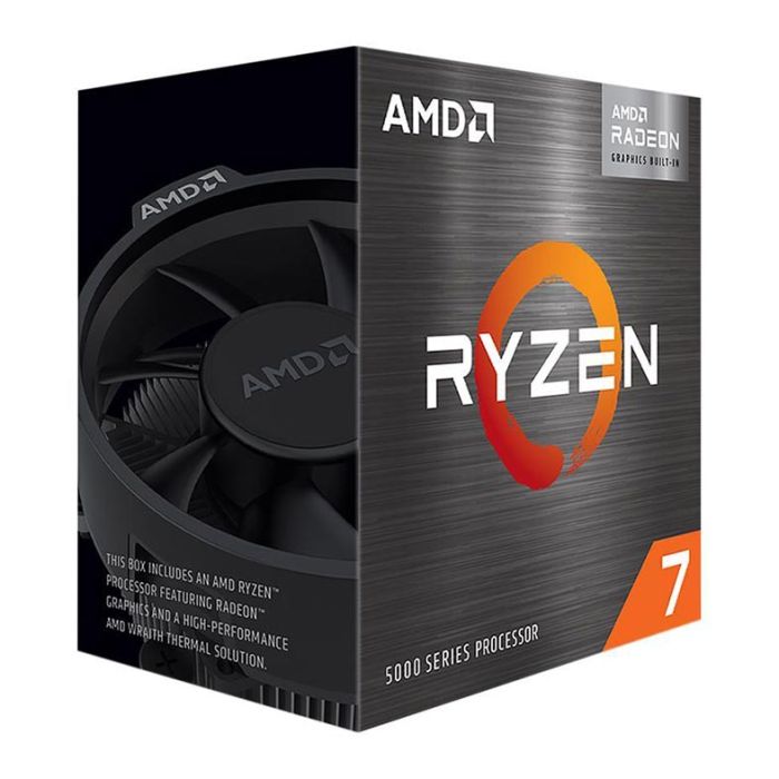 Processador AMD Ryzen 7 5700G, 8-Core, 16-Threads, 3.8GHz (4.6GHz Turbo), Cache 20MB, AM4, 100-100000263BOX