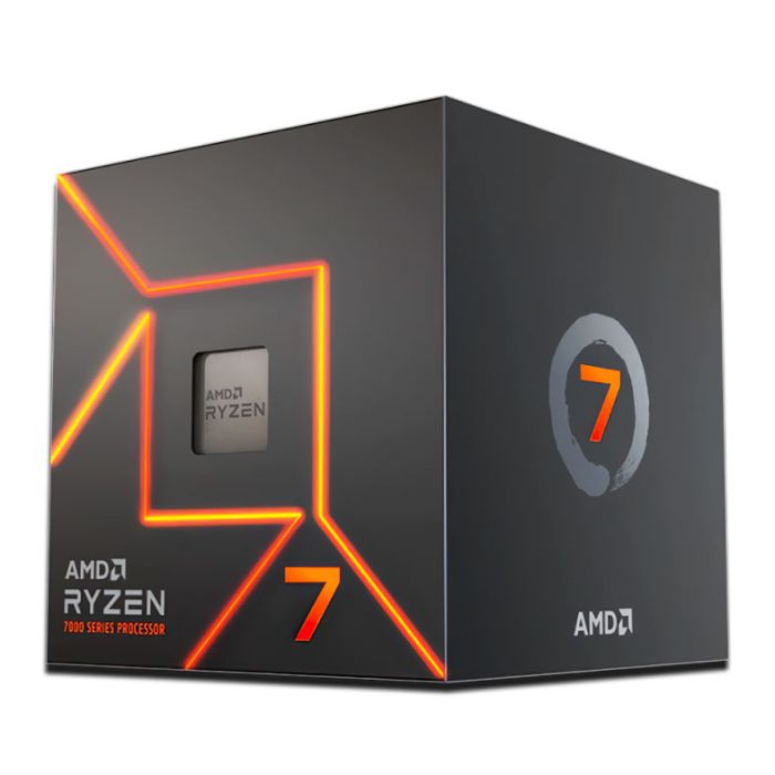 Processador AMD Ryzen 7 7700, 8-Core, 16-Threads, 3.8GHz (5.3GHz Turbo), Cache 40MB, AM5, 100-100000592SBX