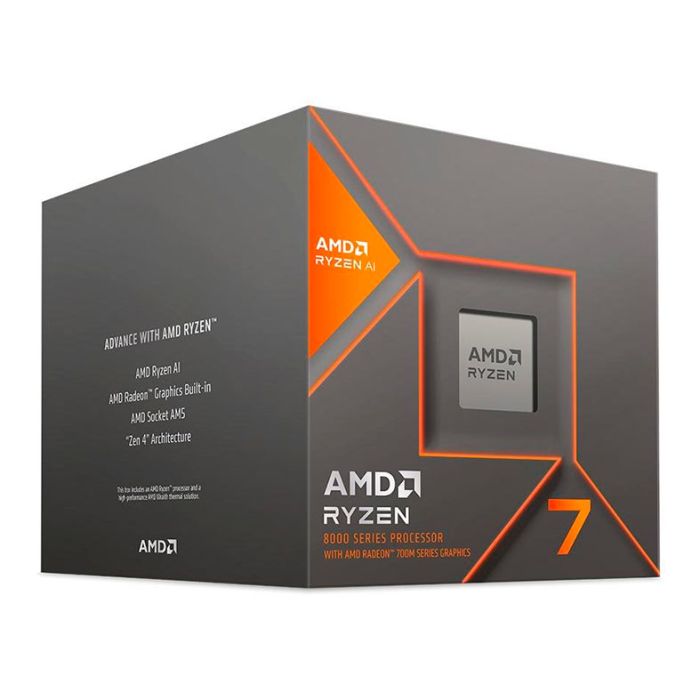 Processador AMD Ryzen 7 8700G, 8-Core, 16-Threads, 4.2GHz (5.1GHz Turbo), Cache 24MB, AM5, 100-100001236SBX