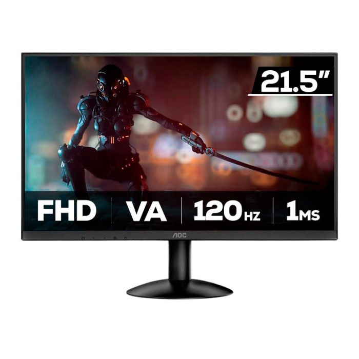 Monitor Gamer AOC, 21.5 Pol, VA, FHD, 1ms, 120Hz, Adaptive-Sync, HDMI/VGA, 22B30HM23