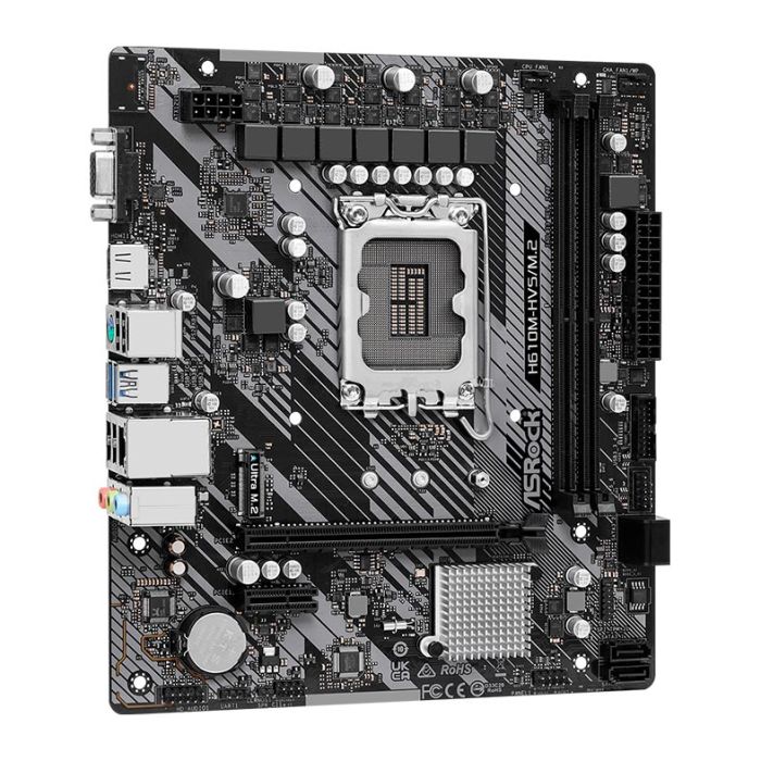 Placa Mae ASRock H610M-HVS/M.2 R2.0, Socket LGA1700, M-ATX, Chipset Intel H610, H610M-HVS-M.2-R2