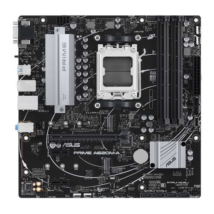 Placa Mae Asus Prime A620M-A, DDR5, Socket AMD AM5, M-ATX, Chipset AMD A620, PRIME-A620M-A