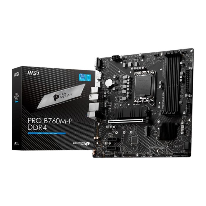 Placa Mae MSI PRO B760M-P DDR4, Socket LGA 1700, Chipset B760, PRO-B760M-P-DDR4