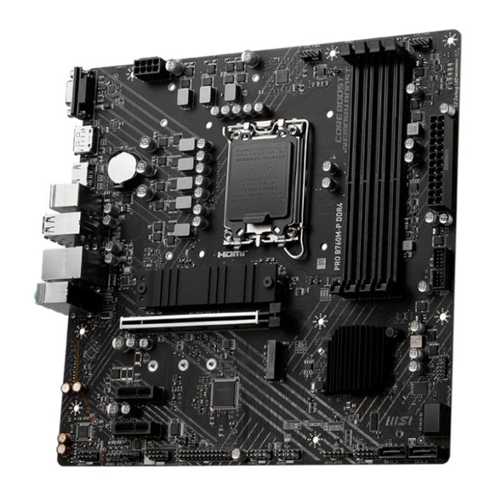 Placa Mae MSI PRO B760M-P DDR4, Socket LGA 1700, Chipset B760, PRO-B760M-P-DDR4