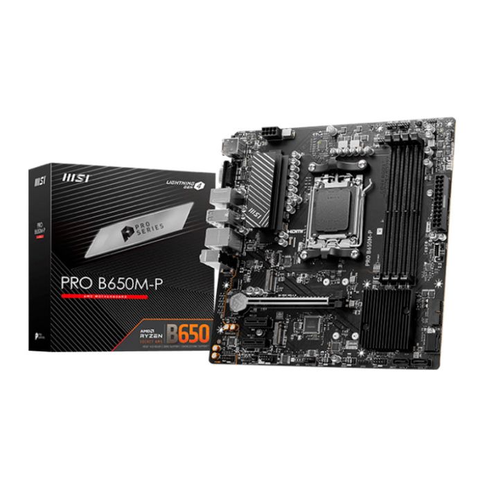 Placa Mae MSI Pro B650M-P, DDR5, Socket AMD AM5, M-ATX, Chipset AMD B650, PRO-B650M-P
