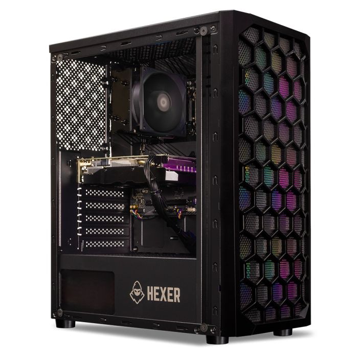 PC Gamer Mancer, AMD Ryzen 5 5500, RX 580 8GB, 16GB DDR4, SSD 1TB, 400W 80 PLUS, HEXER