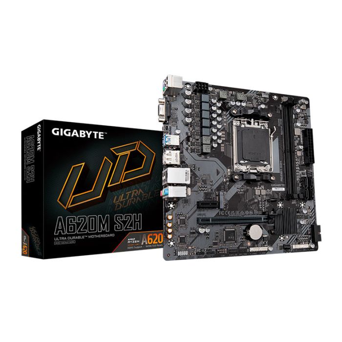 Placa Mae Gigabyte A620M S2H, DDR5, Socket AM5, M-ATX, Chipset AMD A620, A620M-S2H
