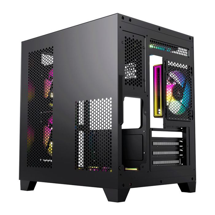 Gabinete Gamer Acegeek Arcane, Mid-Tower, Lateral de Vidro, Preto, AG-ARCANE-BK