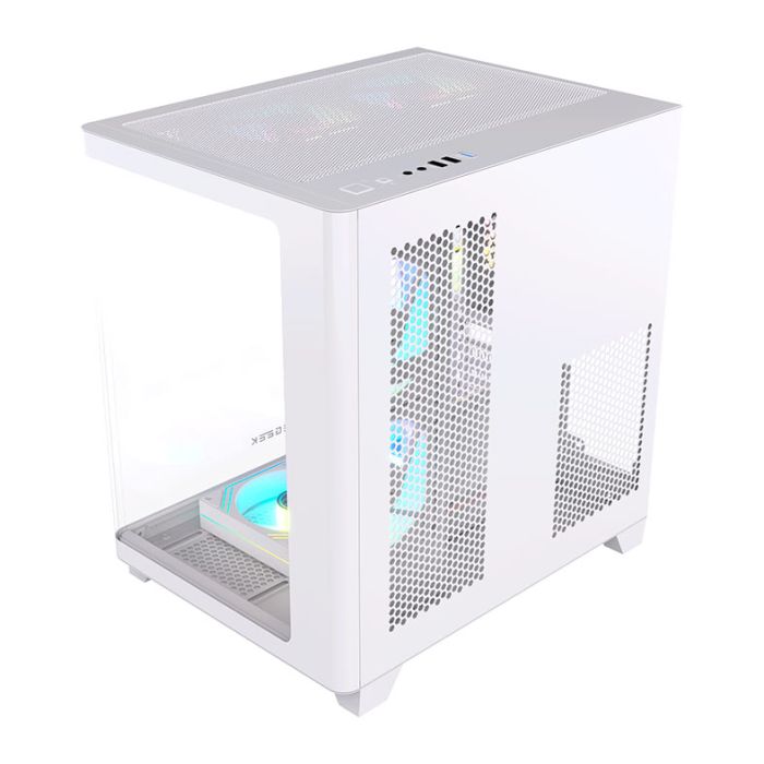 Gabinete Gamer Acegeek Arcane, Mid-Tower, Lateral de Vidro, Branco, AG-ARCANE-WH