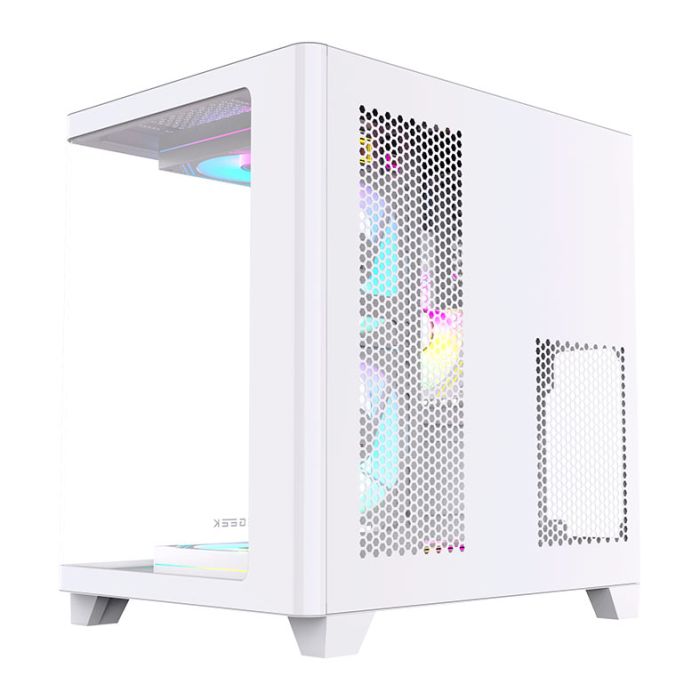 Gabinete Gamer Acegeek Arcane, Mid-Tower, Lateral de Vidro, Branco, AG-ARCANE-WH