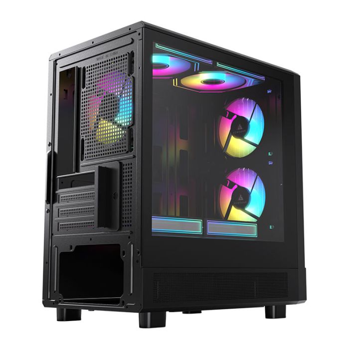 Gabinete Gamer Acegeek Blade, Mid-Tower, Lateral de Vidro, Preto, AG-BLADE-BK