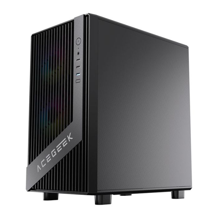 Gabinete Gamer Acegeek Blade, Mid-Tower, Lateral de Vidro, Preto, AG-BLADE-BK