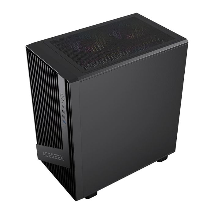 Gabinete Gamer Acegeek Blade, Mid-Tower, Lateral de Vidro, Preto, AG-BLADE-BK