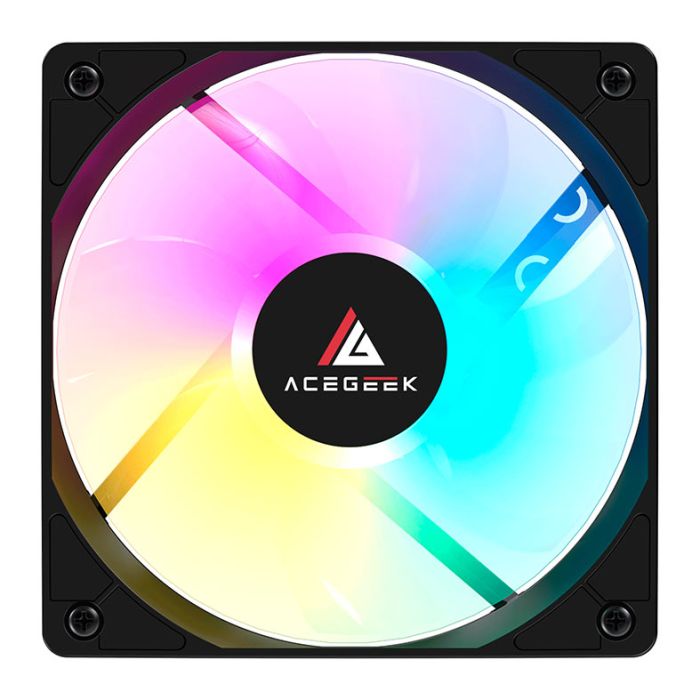 Water Cooler Acegeek E240, Rainbow, 240mm, Preto, AG-E240-BK