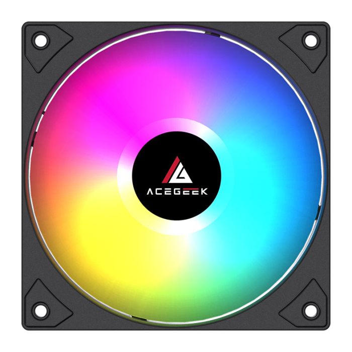 Water Cooler Acegeek FrostWorld, ARGB, 360mm, Preto, AG-FROSTWORLD360-BK