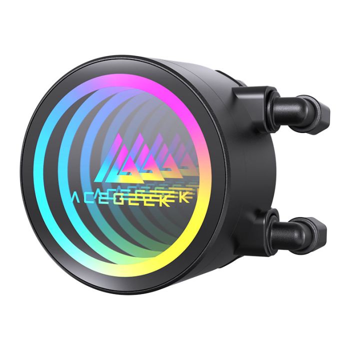 Water Cooler Acegeek FrostWorld, ARGB, 360mm, Preto, AG-FROSTWORLD360-BK
