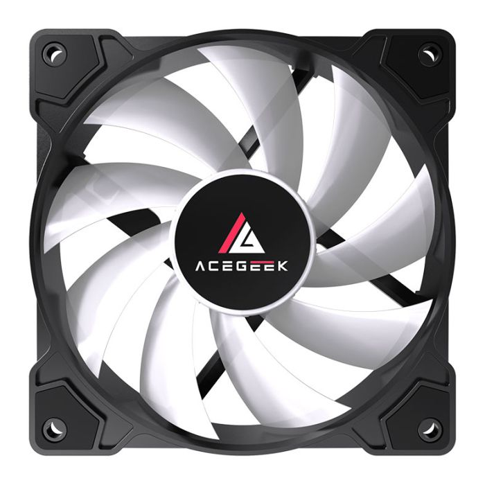 Ventoinha Acegeek Glow, ARGB, 120mm, Preto, AG-GLOW-BK
