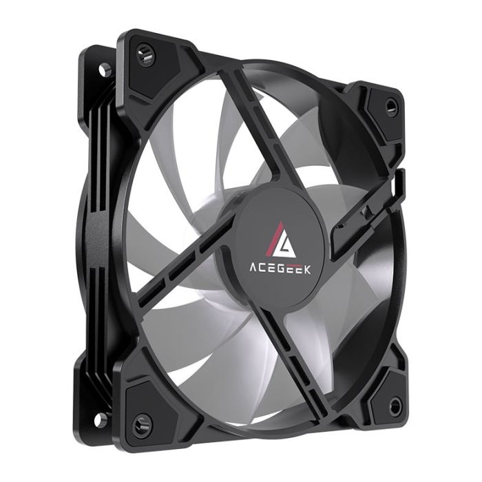 Ventoinha Acegeek Glow, ARGB, 120mm, Preto, AG-GLOW-BK