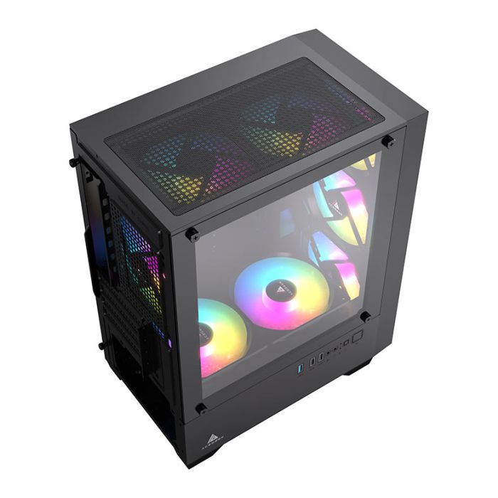 Gabinete Gamer Acegeek Matrix, Mid-Tower, Lateral de Vidro, Preto, AG-MATRIX-BK