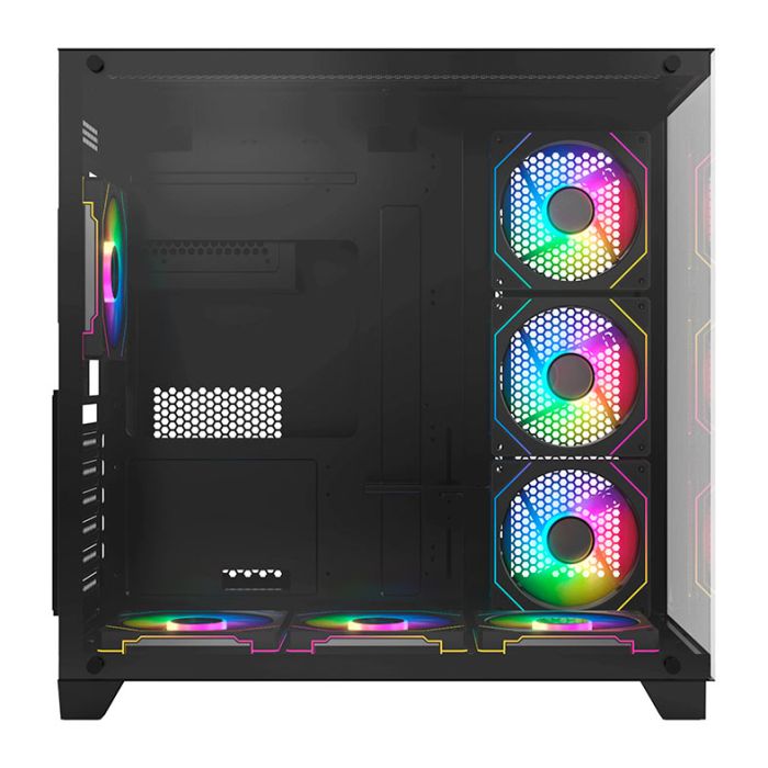 Gabinete Gamer Acegeek Mercury R425, Mid-Tower, Lateral de Vidro, Preto, AG-MERCURY-R425-BK