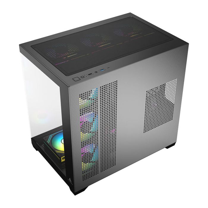 Gabinete Gamer Acegeek Omniview, Mid-Tower, Lateral de Vidro, Preto, AG-OMNIVIEW-BK