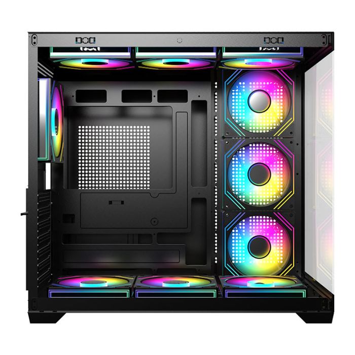 Gabinete Gamer Acegeek Omniview, Mid-Tower, Lateral de Vidro, Preto, AG-OMNIVIEW-BK