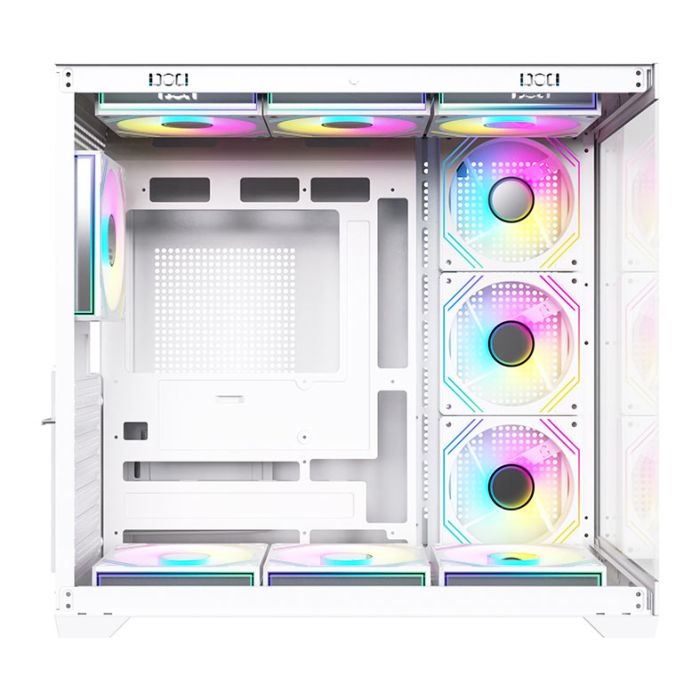 Gabinete Gamer Acegeek Omniview, Mid-Tower, Lateral de Vidro, Branco, AG-OMNIVIEW-WH