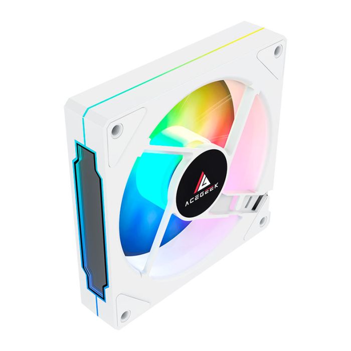 Ventoinha Acegeek Pandora Reversa, ARGB, 120mm, Branco, AG-PANDORA-WH-RV