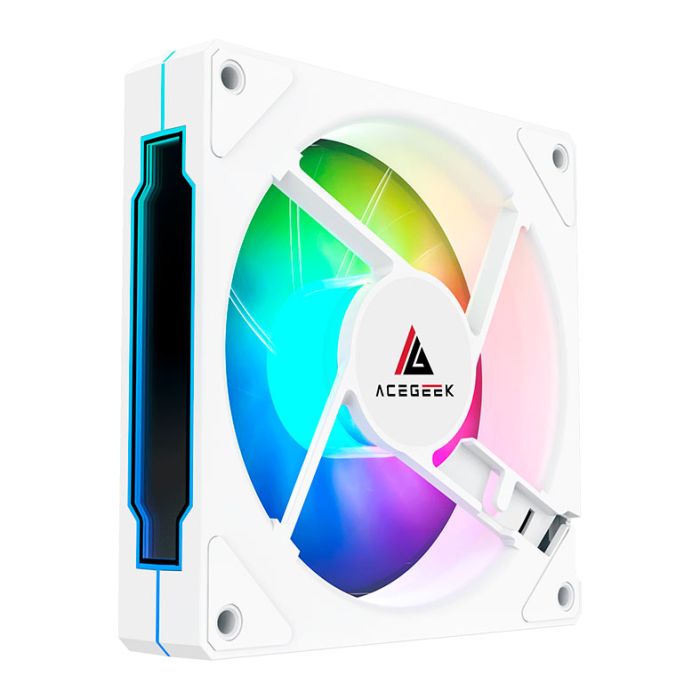 Ventoinha Acegeek Pandora Reversa, ARGB, 120mm, Branco, AG-PANDORA-WH-RV