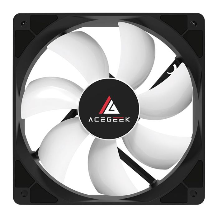 Kit Ventoinhas Acegeek RW12 5x1, Rainbow, 5x120mm, Preto, AG-RW12-5X1-BK