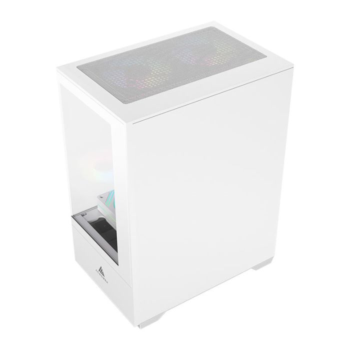 Gabinete Gamer Acegeek Shadow, Mini-Tower, Lateral de Vidro, Branco, AG-SHADOW-WH