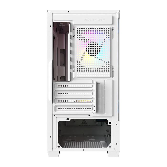 Gabinete Gamer Acegeek Shadow, Mini-Tower, Lateral de Vidro, Branco, AG-SHADOW-WH