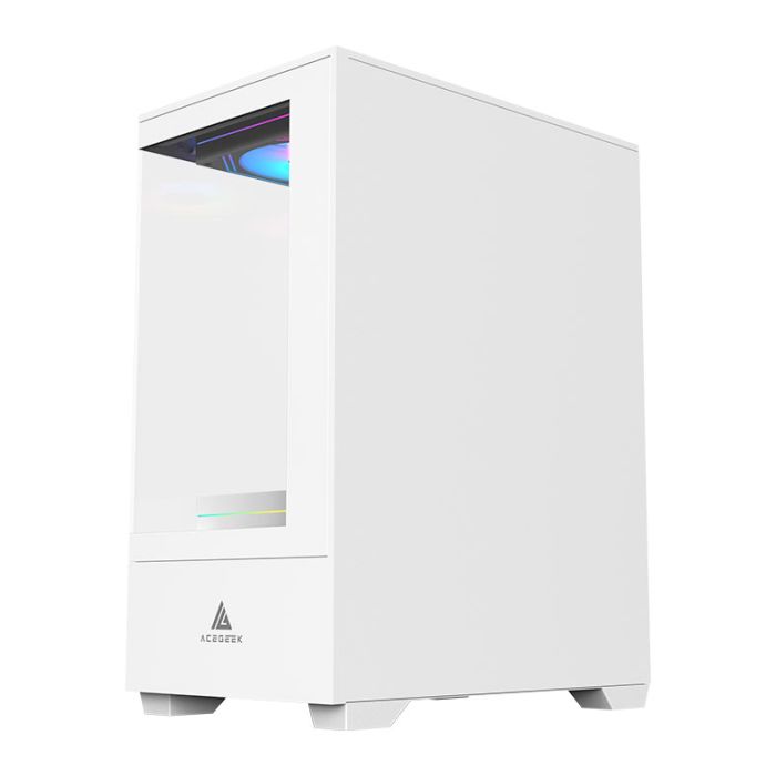 Gabinete Gamer Acegeek Shadow, Mini-Tower, Lateral de Vidro, Branco, AG-SHADOW-WH