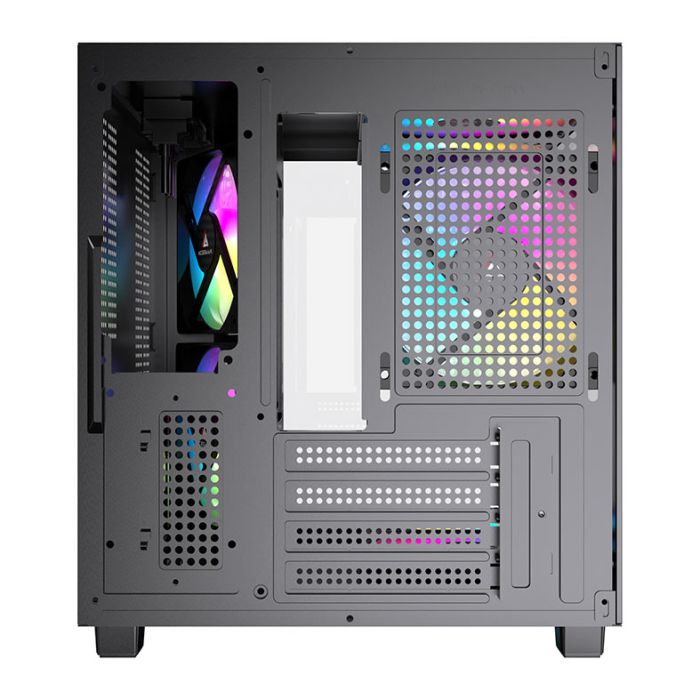 Gabinete Gamer Acegeek Tide, Mid-Tower, Lateral de Vidro, Preto, AG-TIDE-BK
