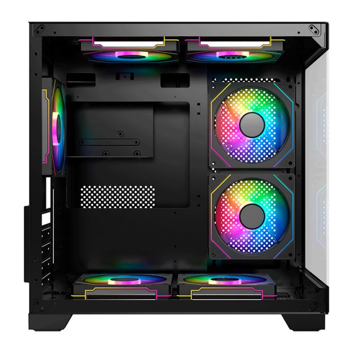 Gabinete Gamer Acegeek Vacancy L375, Mid-Tower, Lateral de Vidro, Preto, AG-VACANCY-L375-BK