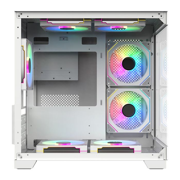 Gabinete Gamer Acegeek Vacancy L375, Mid-Tower, Lateral de Vidro, Branco, AG-VACANCY-L375-WH