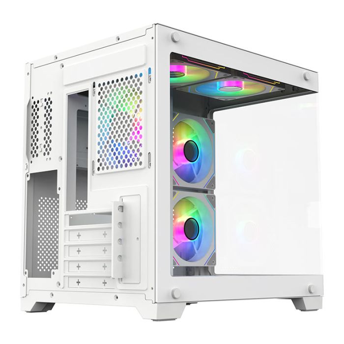 Gabinete Gamer Acegeek Vacancy L375, Mid-Tower, Lateral de Vidro, Branco, AG-VACANCY-L375-WH