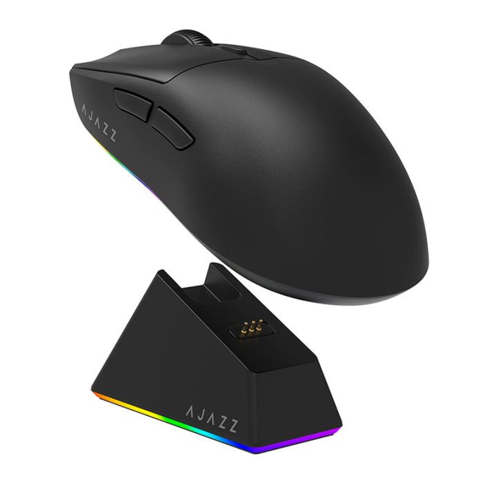 Mouse Gamer Ajazz AJ139 V2 MC, 12000DPI, 6 Botoes, Tri-Mode, Preto, AJ139V2-MC-BK