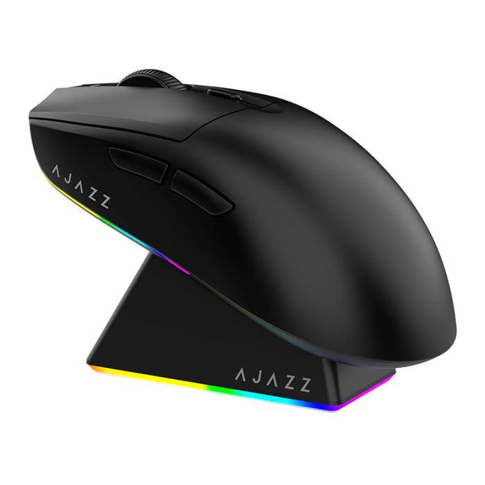 Mouse Gamer Ajazz AJ139 V2 MC, 12000DPI, 6 Botoes, Tri-Mode, Preto, AJ139V2-MC-BK