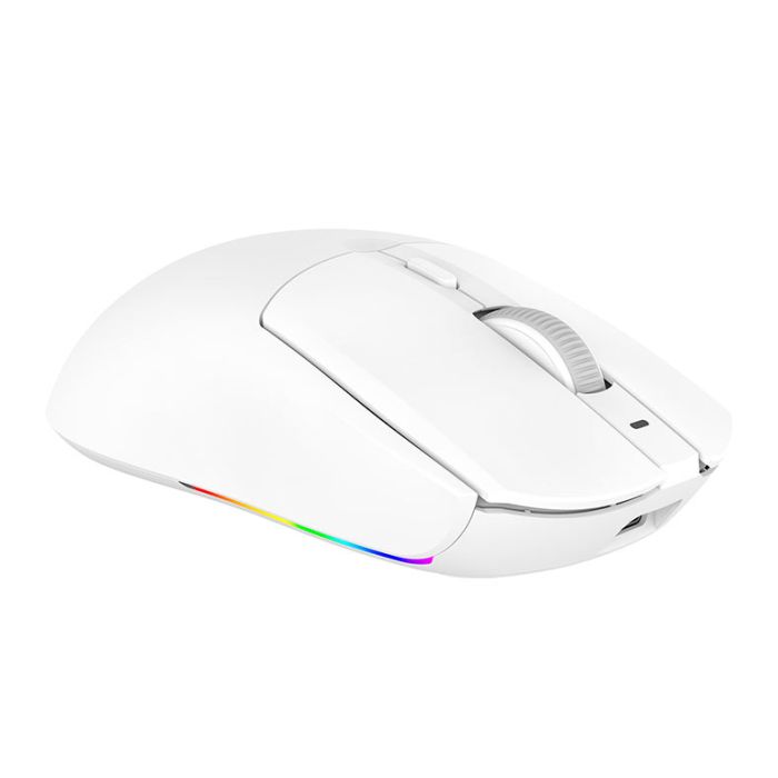 Mouse Gamer Ajazz AJ139 V2 MC, 24000DPI, 6 Botoes, Tri-Mode, Branco, AJ139V2-MC-WH