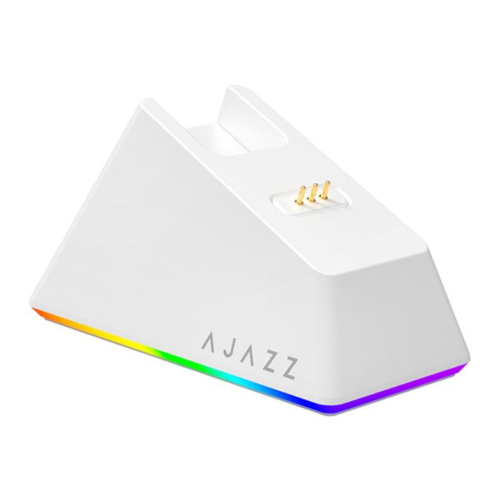 Mouse Gamer Ajazz AJ139 V2 MC, 24000DPI, 6 Botoes, Tri-Mode, Branco, AJ139V2-MC-WH