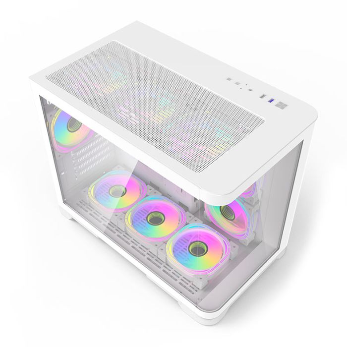 Gabinete Gamer Aigo Darkflash Arc1, Mid-Tower, Lateral De Vidro, Branco, ARC1-WH