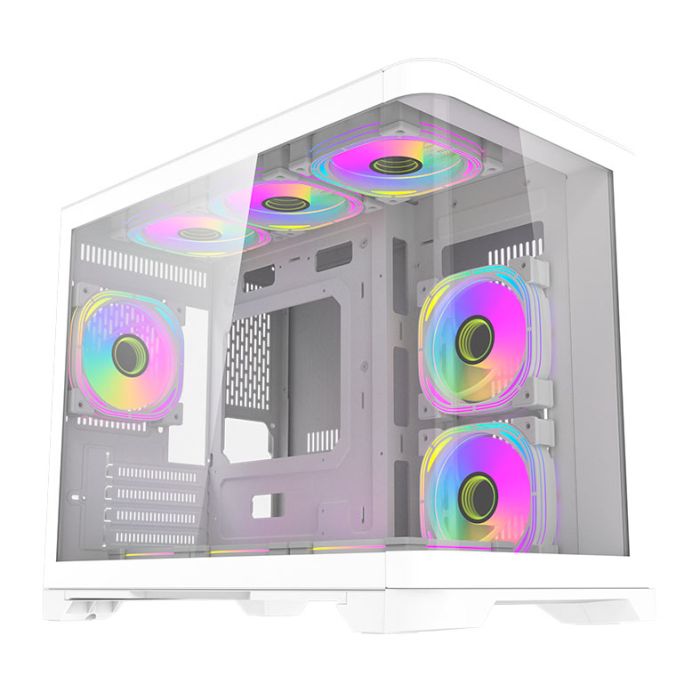 Gabinete Gamer Aigo Darkflash Arc1, Mid-Tower, Lateral De Vidro, Branco, ARC1-WH