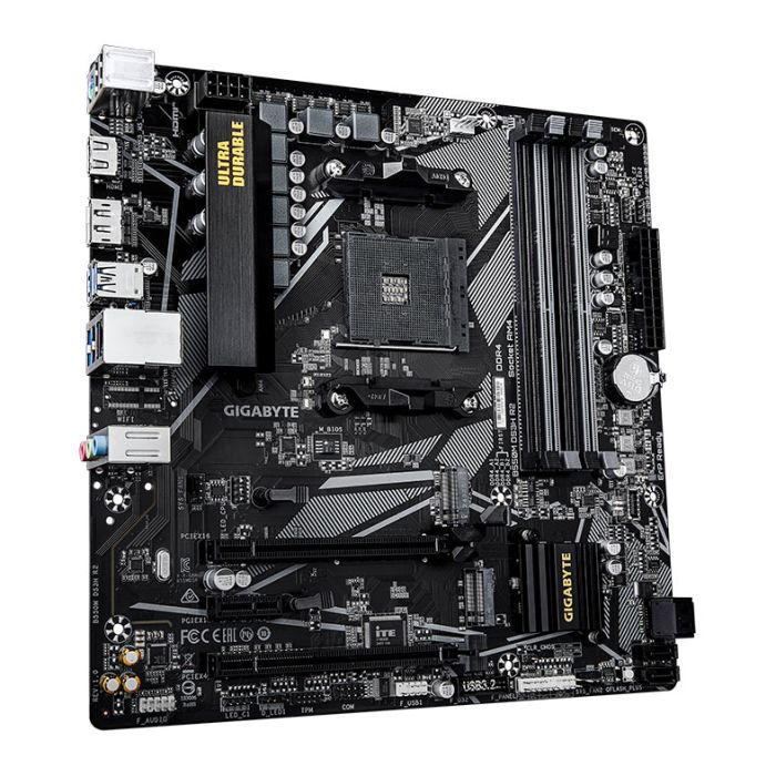 Placa Mae Gigabyte B550M DS3H R2, DDR4, Socket AMD AM4, M-ATX, Chipset AMD B550, B550M-DS3H-R2