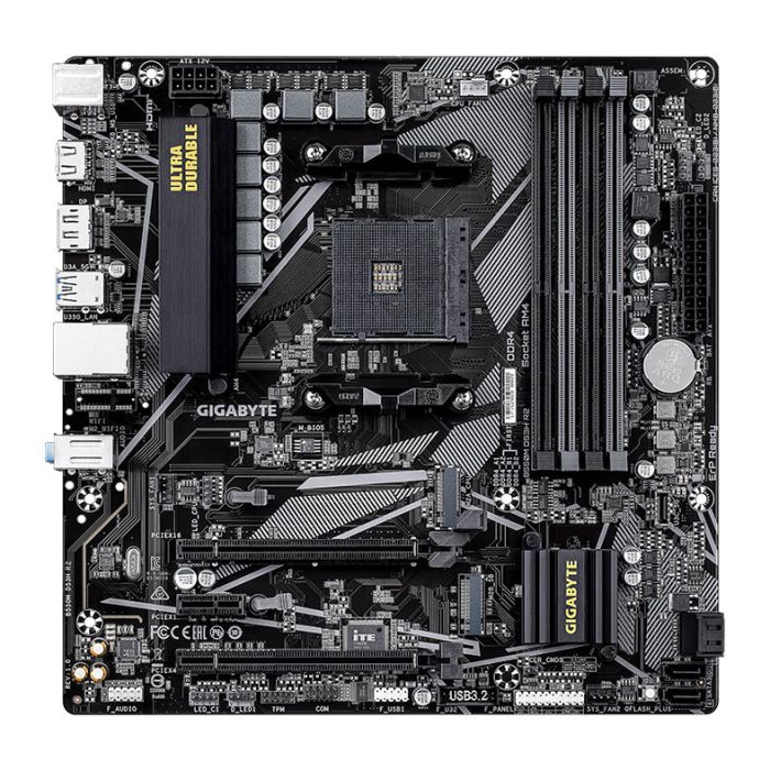 Placa Mae Gigabyte B550M DS3H R2, DDR4, Socket AMD AM4, M-ATX, Chipset AMD B550, B550M-DS3H-R2