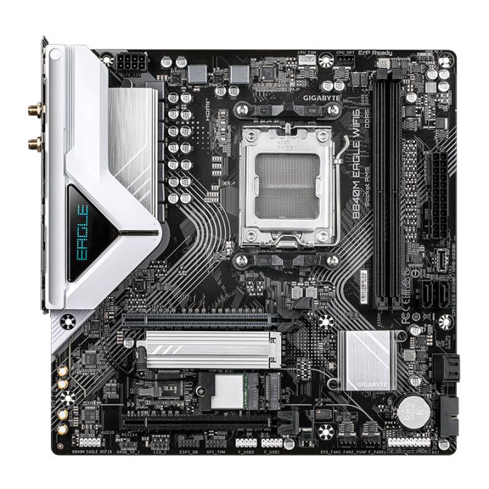 Placa Mae Gigabyte B840M Eagle WIFI6, DDR5, Socket AMD AM5, M-ATX, Chipset AMD B840, B840M-EAGLE-WIFI6
