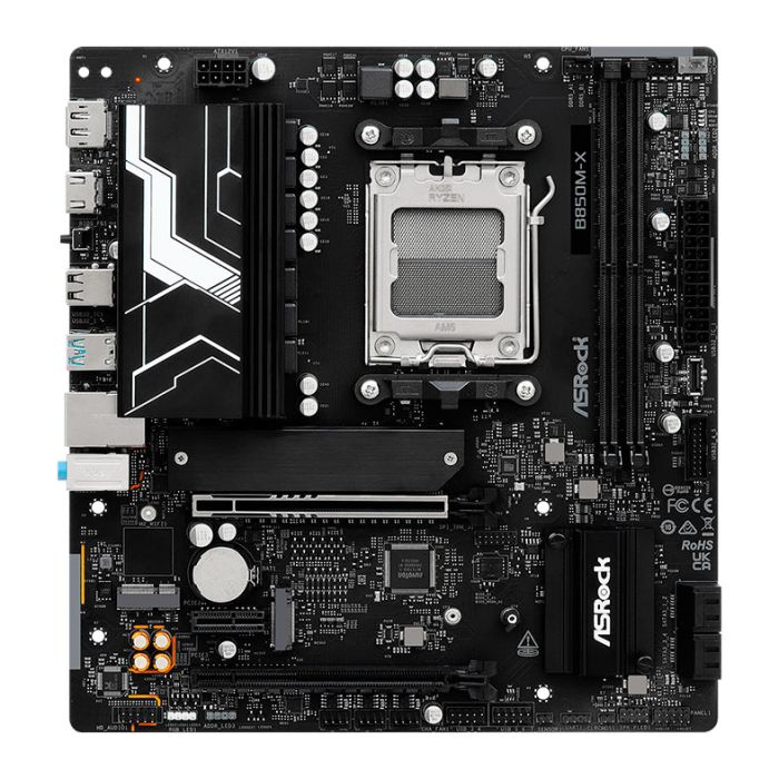 Placa Mae AsRock B850M-X R2.0, DDR5, Socket AMD AM5, M-ATX, Chipset AMD B850, B850M-X-R2.0