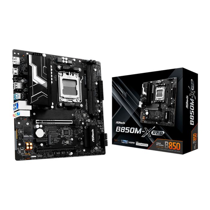 Placa Mae AsRock B850M-X R2.0, DDR5, Socket AMD AM5, M-ATX, Chipset AMD B850, B850M-X-R2.0