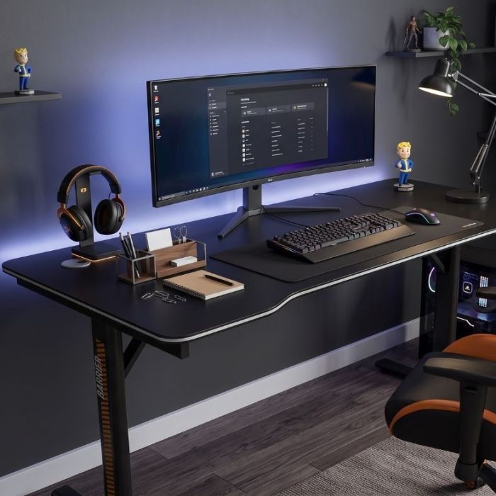 Mesa Gamer TGT Barrier, Preto, TGT-BRR-BK01