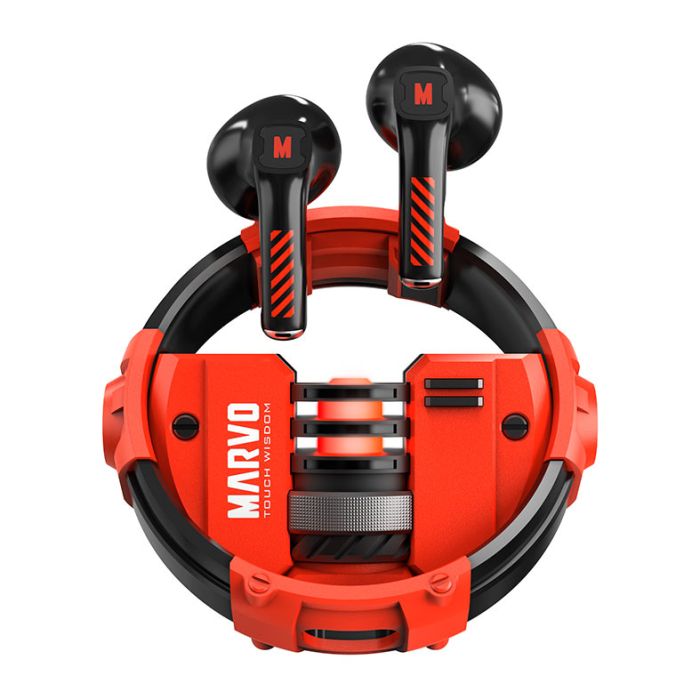 Fone de Ouvido Marvo BE-889, Bluetooth, Vermelho, BE-889